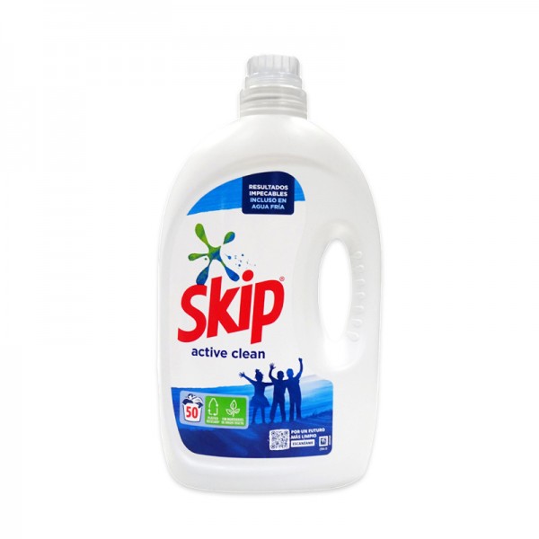 Lessive SKIP liquide active clean 50 doses 2,5 L