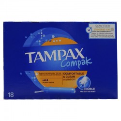 Tampon TAMPAX compak super plus X18