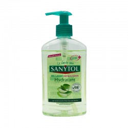 Gel mains SANYTOL antibactérien hydratant 250 ml