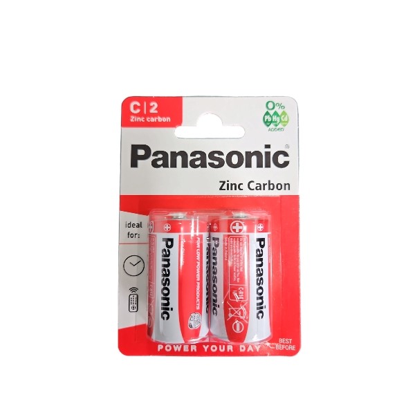 Pile Panasonic Zinc carbon C R14 1,5V
