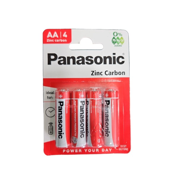 Pile Panasonic Zinc carbon AA R6 1,5V