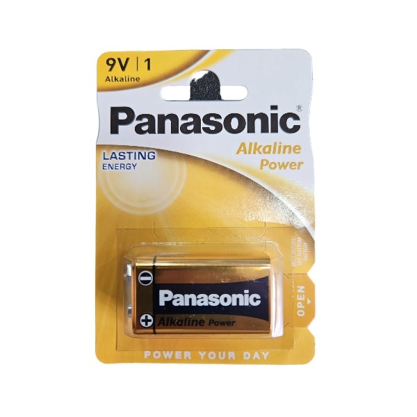 Pile Panasonic Alkaline Power 9V 6LR61 9V