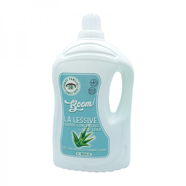 Lessive BOOM liquide concentré aloe vera 3 L