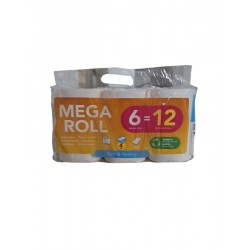 Papier toilette MEGA ROLL 4plis x6rlx 12