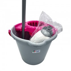 set seau, essoreur, manche et mop SET DROP