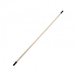 Manche bois avec vis et embout 130 cm