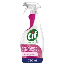 CIF NETTOYANT CLEAN BOOST EFFICACITÉ & BRILLANCE AVEC JAVEL 750ml
